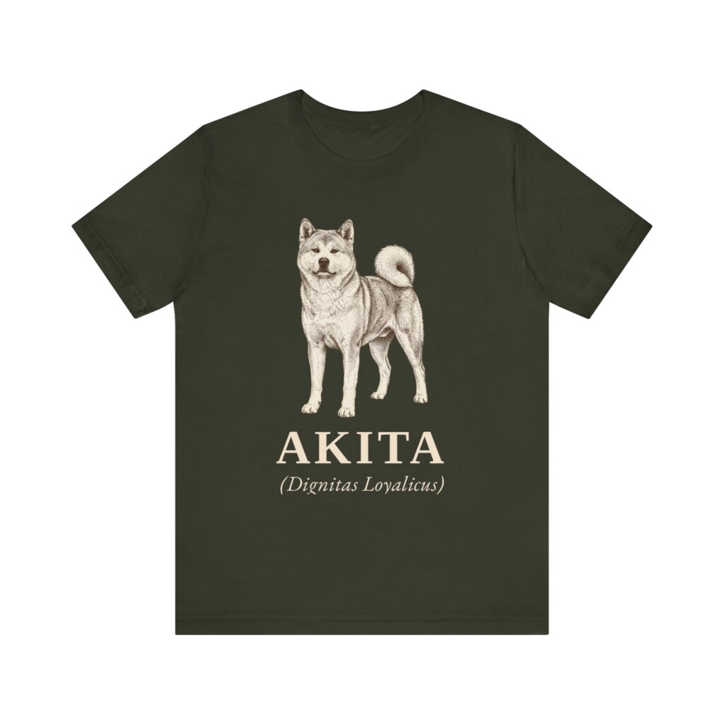Akita Latin Shirt, Vintage Dog Sketch Tee, Dog Latin Gift Akita Latin Shirt, Vintage Dog Sketch Tee, Dog Latin Gift
