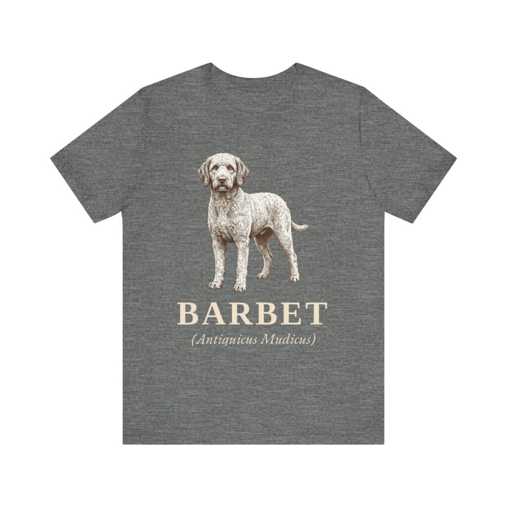 Barbet Latin Shirt, Vintage Dog Sketch Tee, Dog Latin Gift Barbet Latin Shirt, Vintage Dog Sketch Tee, Dog Latin Gift