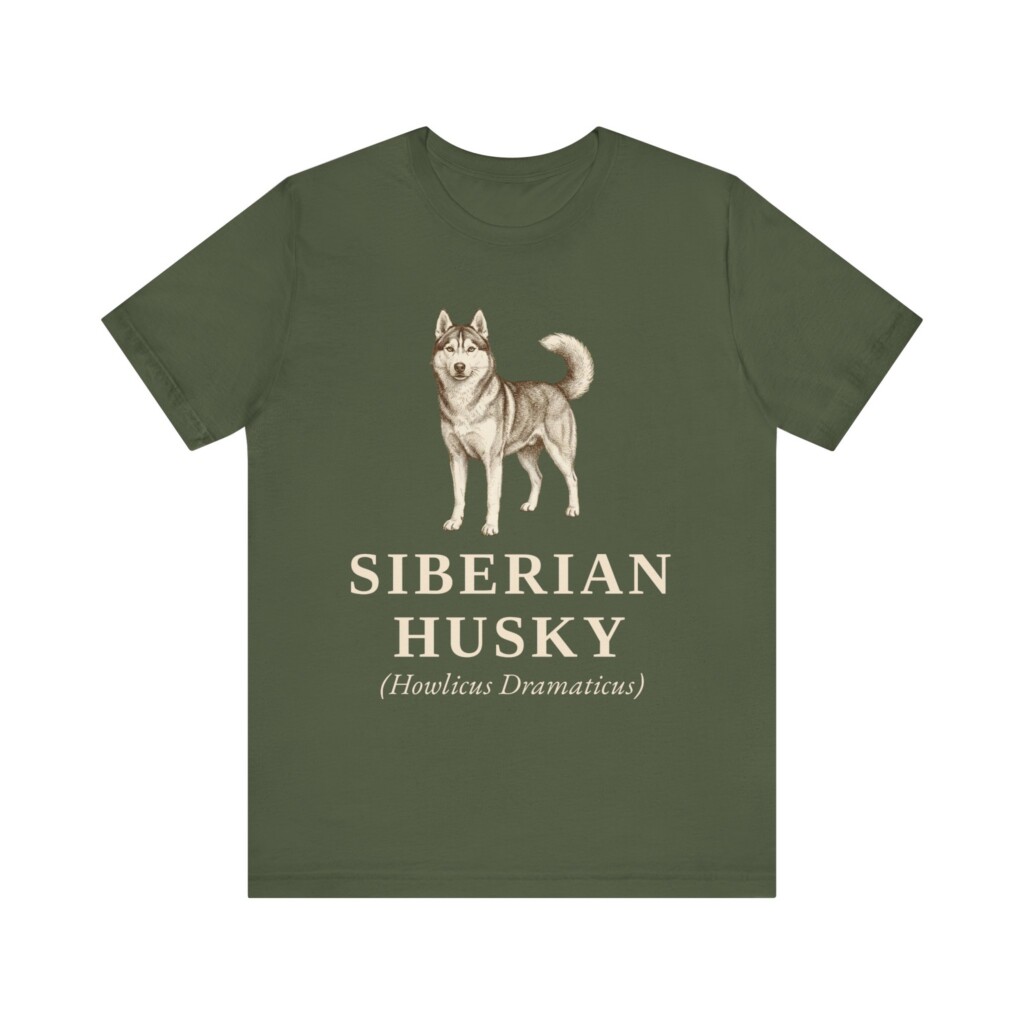 Siberian Husky Latin Shirt, Vintage Dog Sketch Tee, Dog Latin Gift Siberian Husky Latin Shirt, Vintage Dog Sketch Tee, Dog Latin Gift