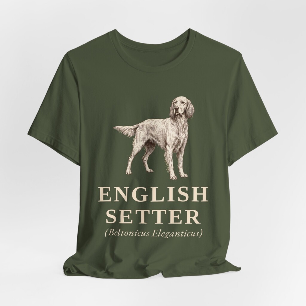 English Setter Latin Shirt, Vintage Dog Sketch Tee, Dog Latin Gift English Setter Latin Shirt, Vintage Dog Sketch Tee, Dog Latin Gift