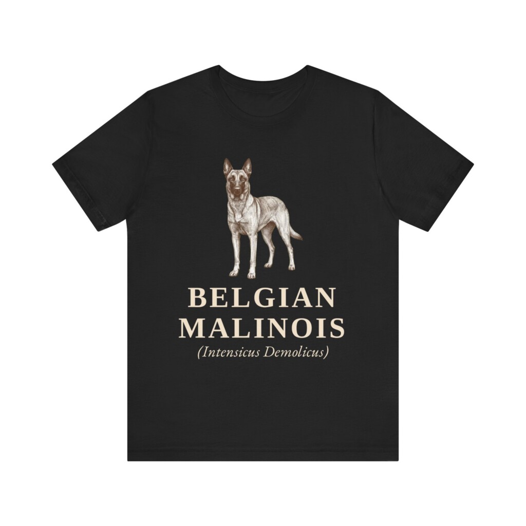 Belgian Malinois Latin Shirt, Vintage Dog Sketch Tee, Dog Latin Gift