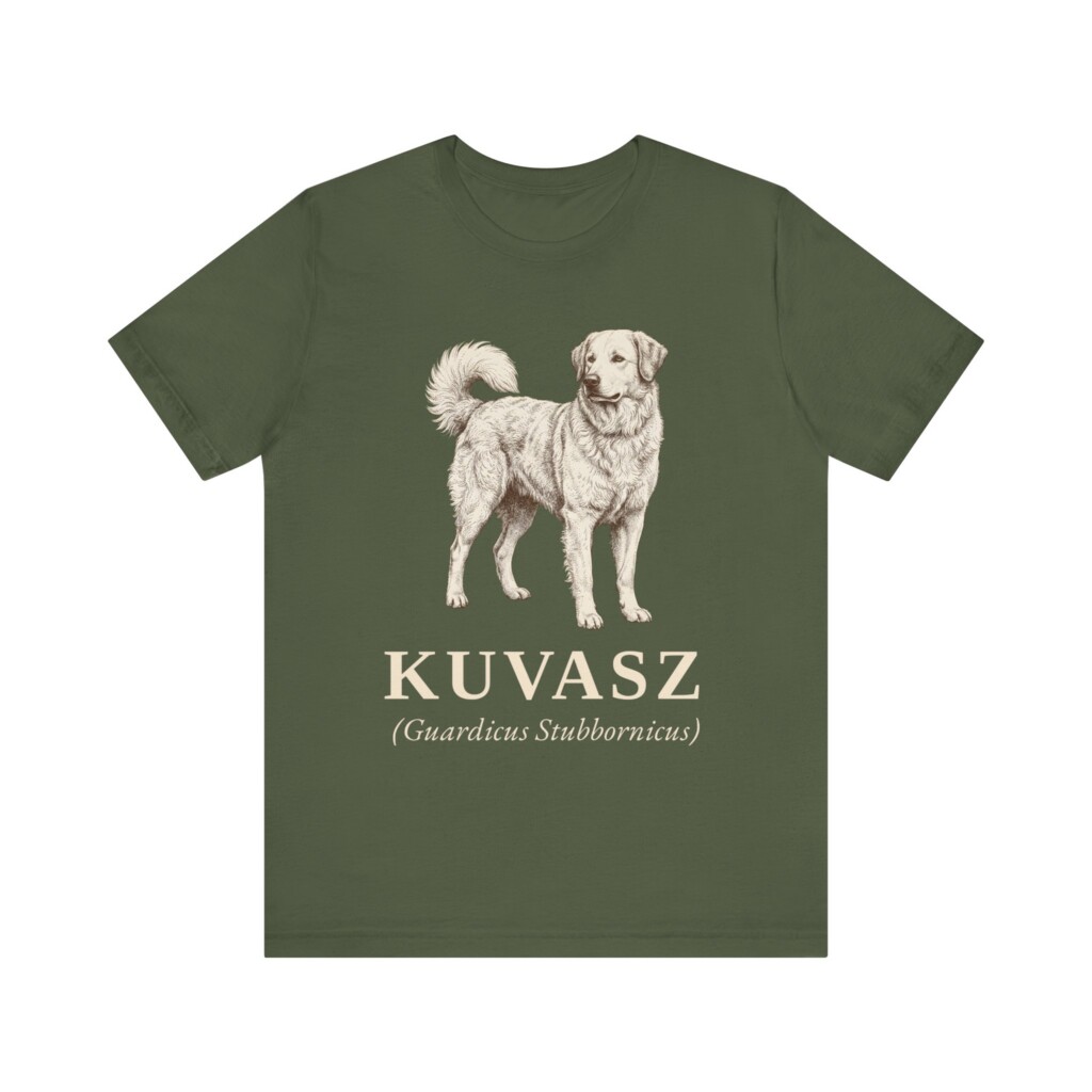 Kuvasz Latin Shirt, Vintage Dog Sketch Tee, Dog Latin Gift