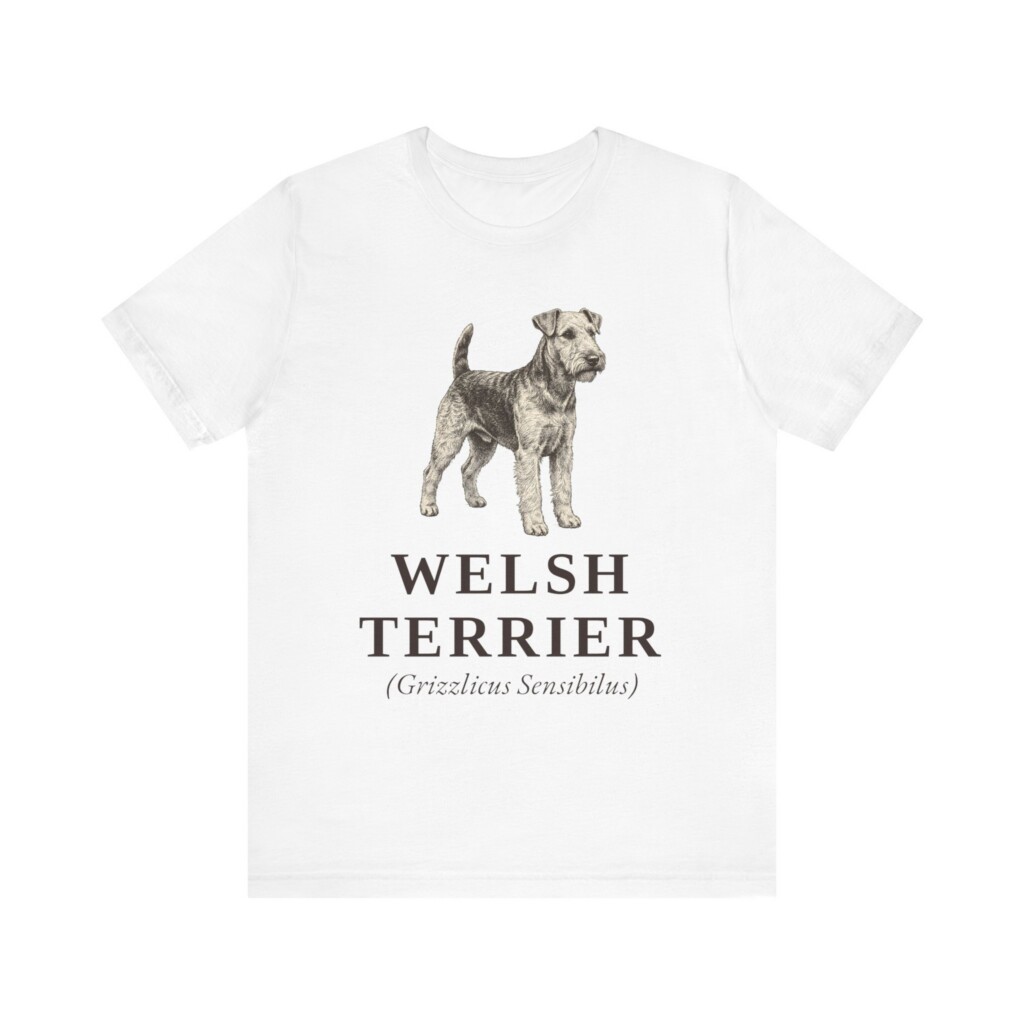 Welsh Terrier Latin Shirt, Vintage Dog Sketch Tee, Dog Latin Gift Welsh Terrier Latin Shirt, Vintage Dog Sketch Tee, Dog Latin Gift