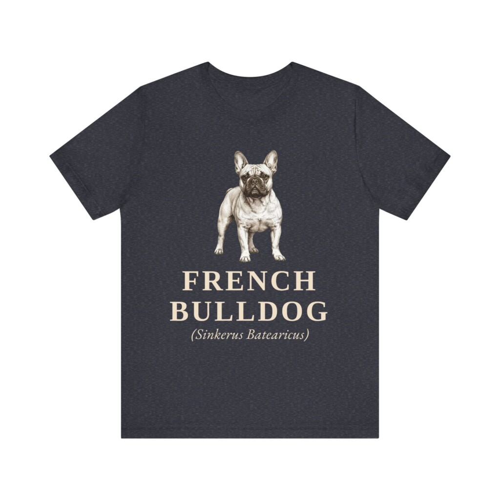 French Bulldog Latin Shirt, Vintage Dog Sketch Tee, Dog Latin Gift