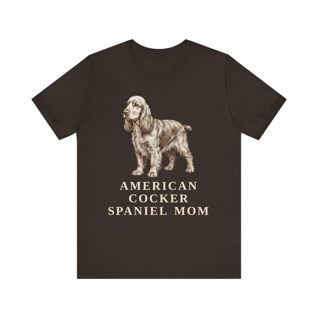 Cocker Spaniel Mom Shirt, Vintage Dog Sketch Tee, Dog Mom Gift