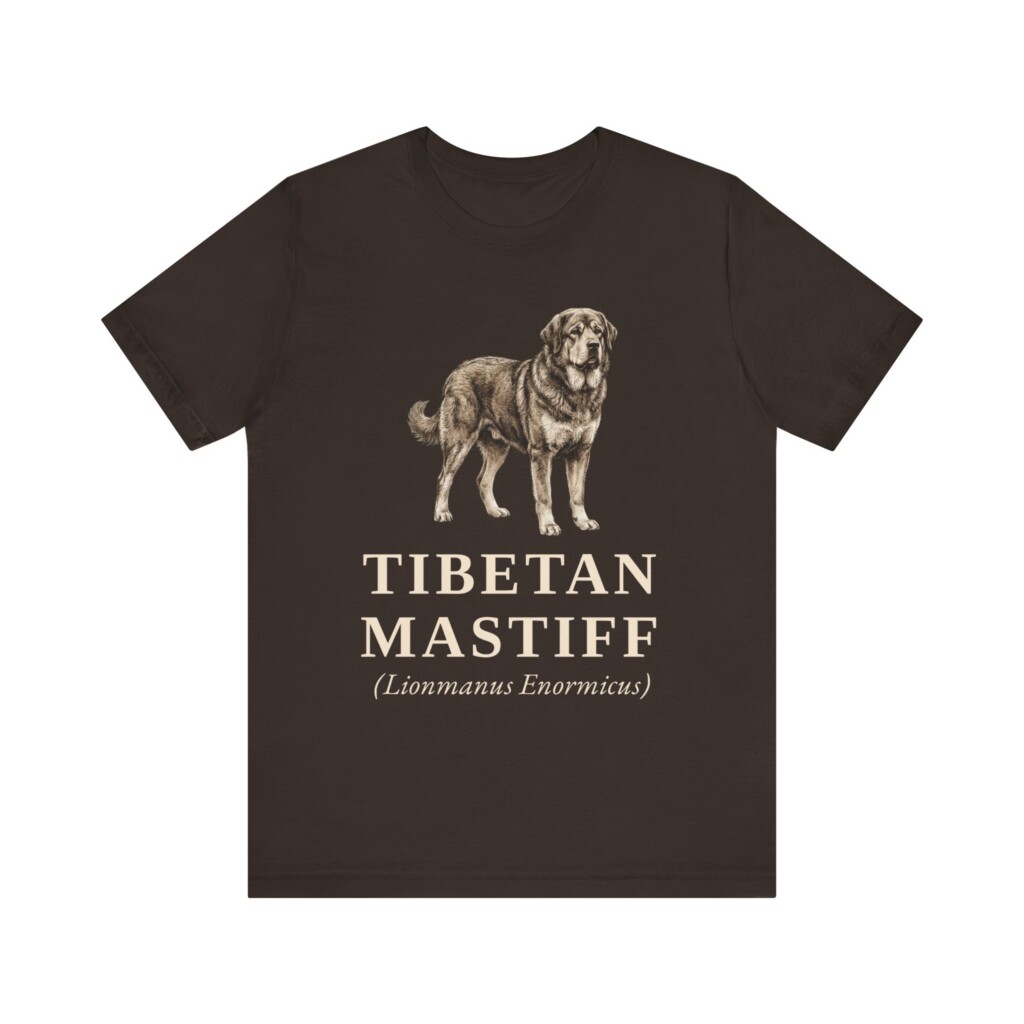 Tibetan Mastiff Latin Shirt, Vintage Dog Sketch Tee, Dog Latin Gift