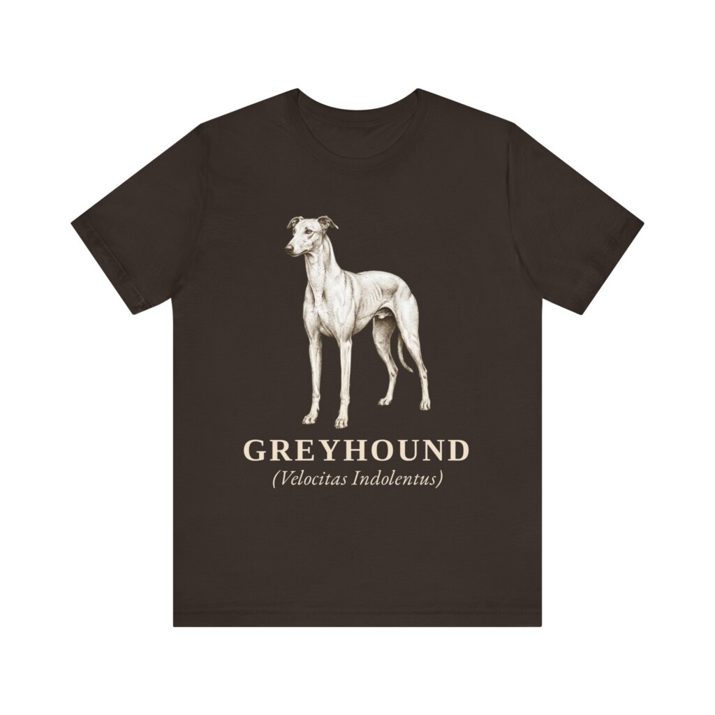 Greyhound Latin Shirt, Vintage Dog Sketch Tee, Dog Latin Gift