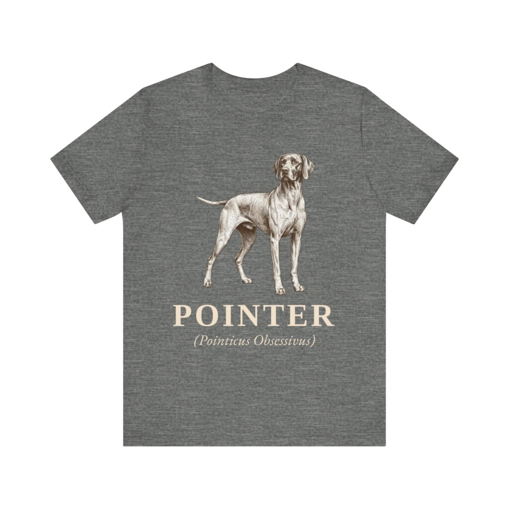 Pointer Latin Shirt, Vintage Dog Sketch Tee, Dog Latin Gift