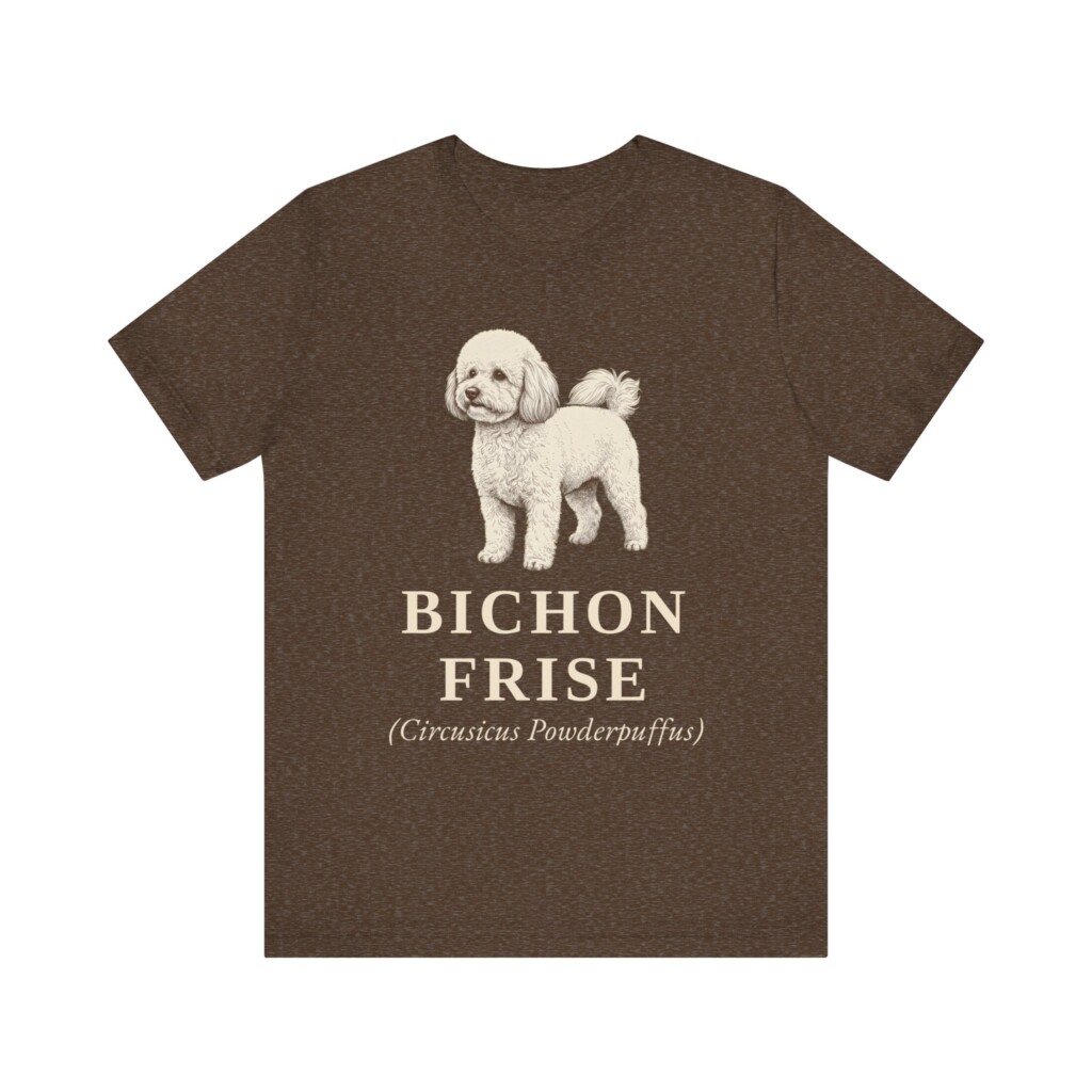 Bichon Frise Latin Shirt, Vintage Dog Sketch Tee, Dog Latin Gift