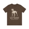 Staffordshire Bull Terrier Latin Shirt, Vintage Dog Sketch Tee, Dog Latin Gift