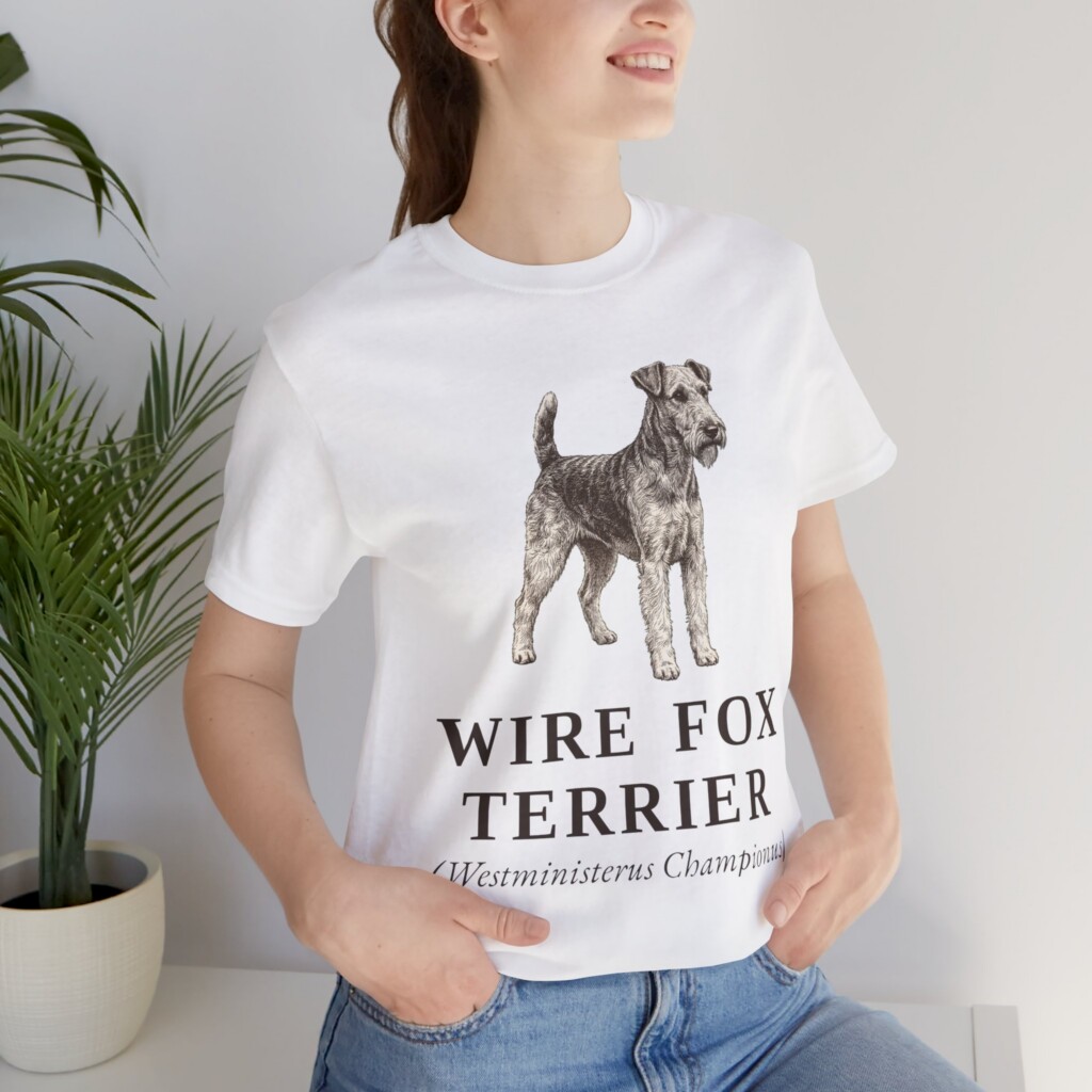 Fox Terrier (Wire) Latin Shirt, Vintage Dog Sketch Tee, Dog Latin Gift Fox Terrier (Wire) Latin Shirt, Vintage Dog Sketch Tee, Dog Latin Gift