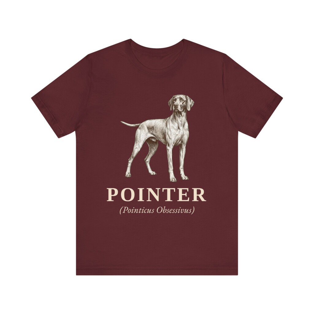 Pointer Latin Shirt, Vintage Dog Sketch Tee, Dog Latin Gift