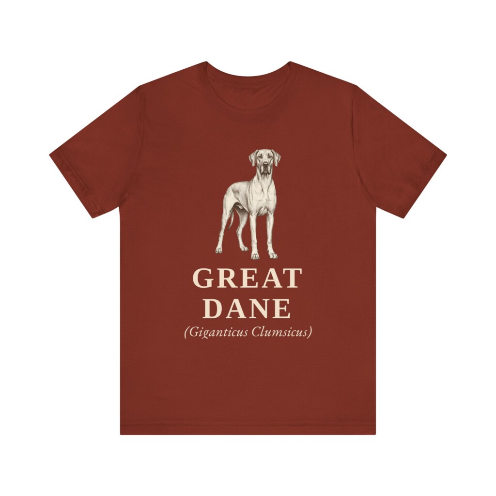 Great Dane Latin Shirt, Vintage Dog Sketch Tee, Dog Latin Gift