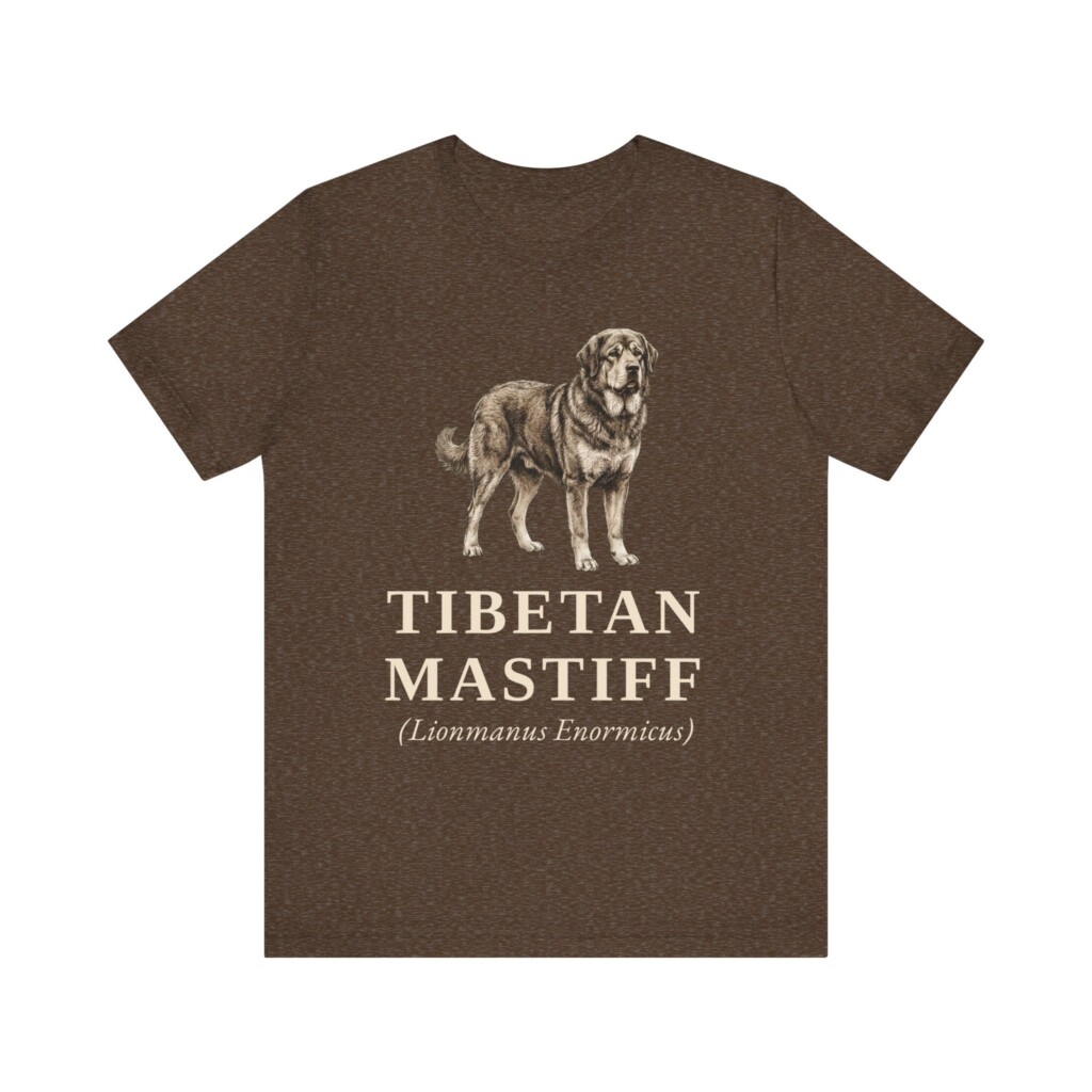 Tibetan Mastiff Latin Shirt, Vintage Dog Sketch Tee, Dog Latin Gift
