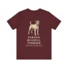 Parson Russell Terrier Latin Shirt, Vintage Dog Sketch Tee, Dog Latin Gift