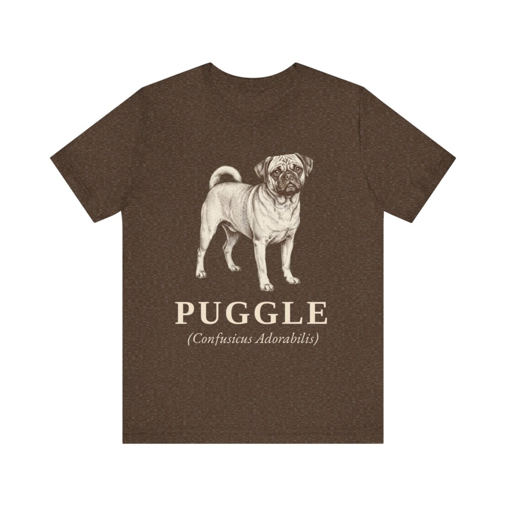 Puggle Latin Shirt, Vintage Dog Sketch Tee, Dog Latin Gift Puggle Latin Shirt, Vintage Dog Sketch Tee, Dog Latin Gift