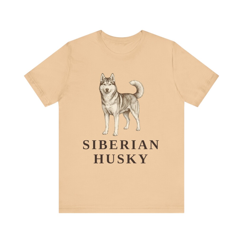 Husky Lover Shirt, Vintage Dog Sketch Tee, Dog Lover Gift