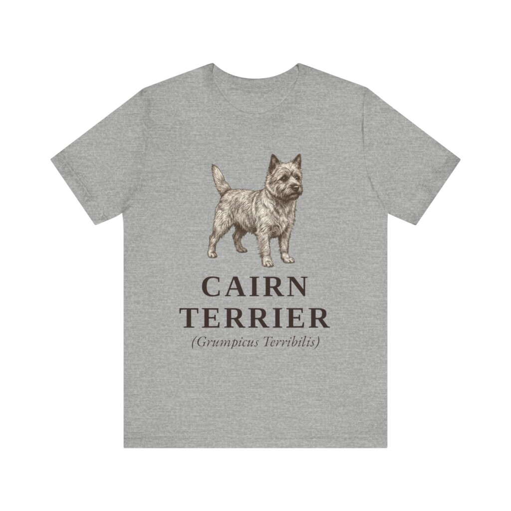 Cairn Terrier Latin Shirt, Vintage Dog Sketch Tee, Dog Latin Gift