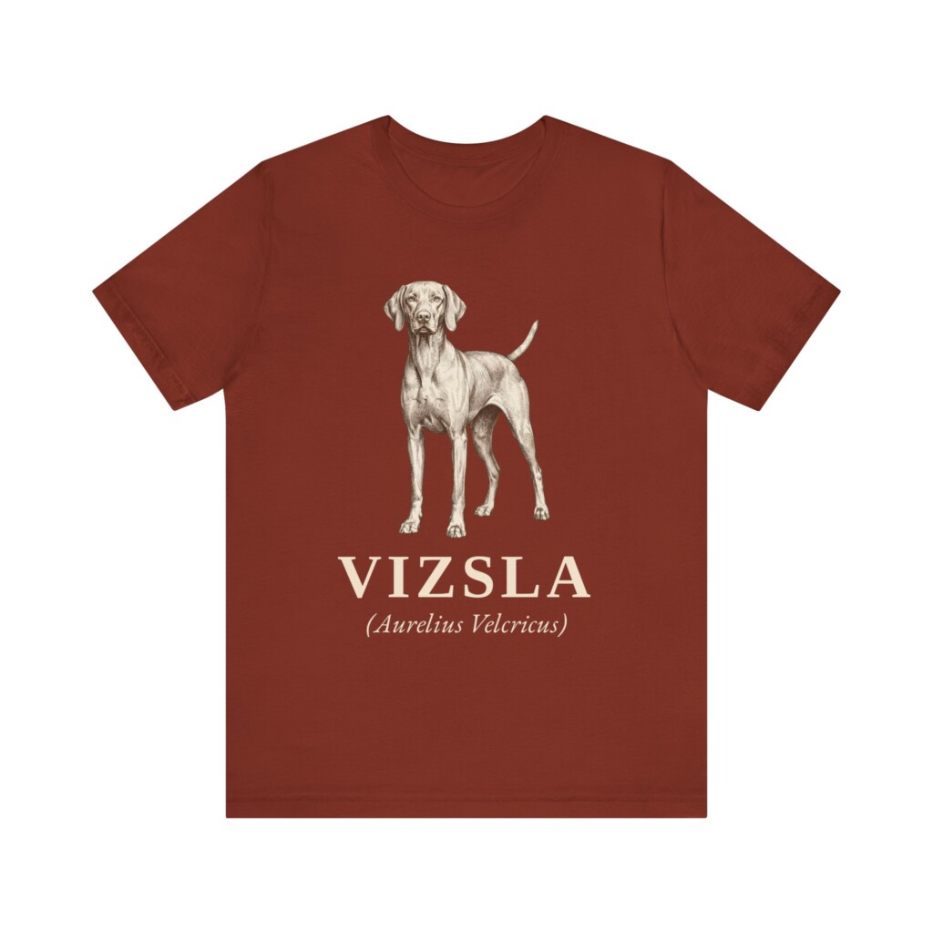 Vizsla Latin Shirt, Vintage Dog Sketch Tee, Dog Latin Gift