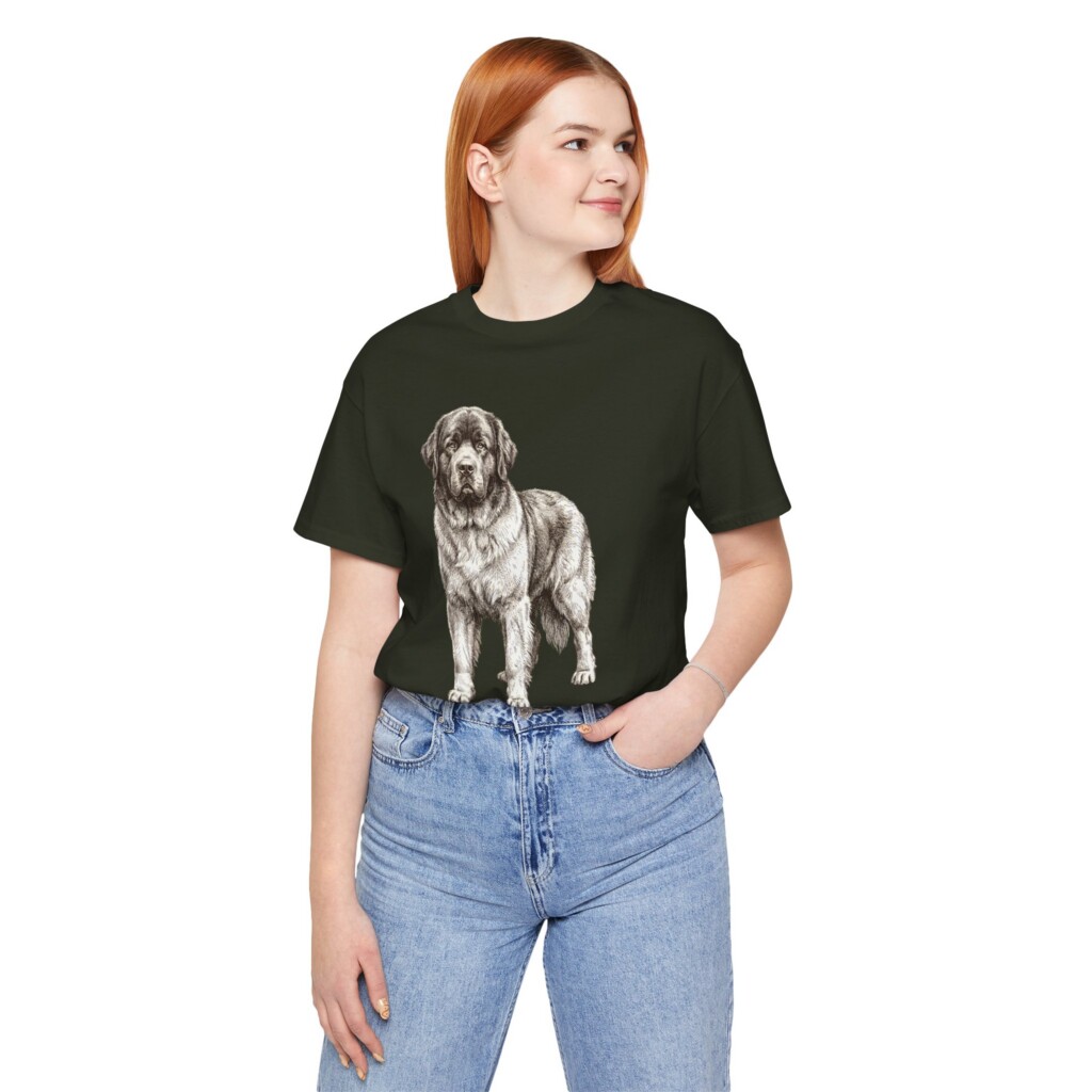 Newfoundland Dog Lover Shirt, Vintage Dog Sketch Tee, Dog Lover Gift Newfoundland Dog Lover Shirt, Vintage Dog Sketch Tee, Dog Lover Gift