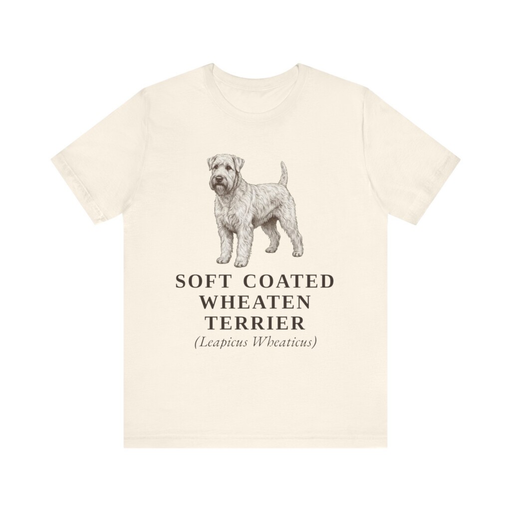 Soft Coated Wheaten Terrier Latin Shirt, Vintage Dog Sketch Tee, Dog Latin Gift