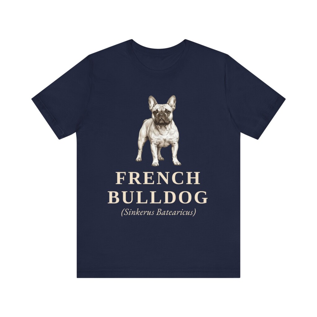 French Bulldog Latin Shirt, Vintage Dog Sketch Tee, Dog Latin Gift