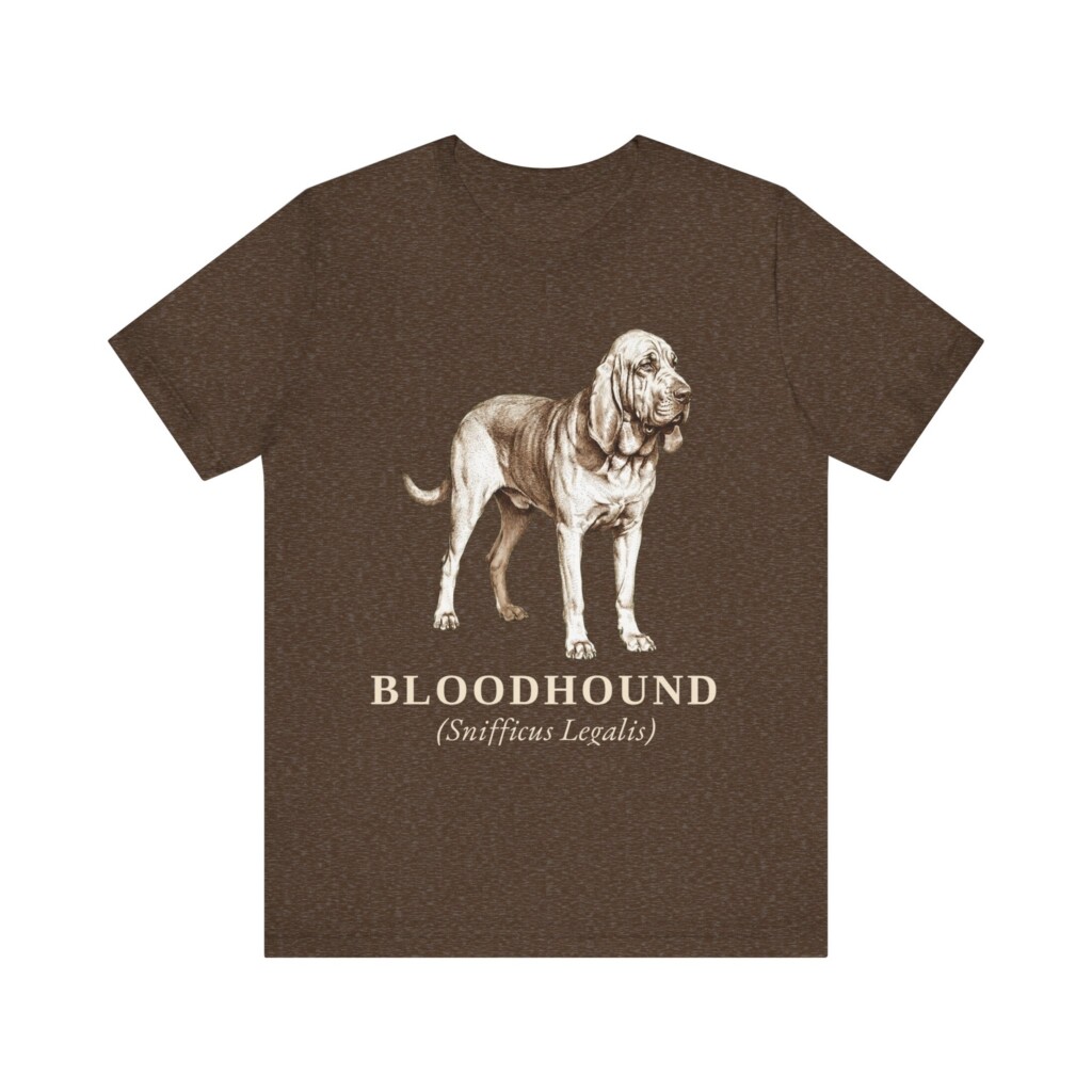 Bloodhound Latin Shirt, Vintage Dog Sketch Tee, Dog Latin Gift