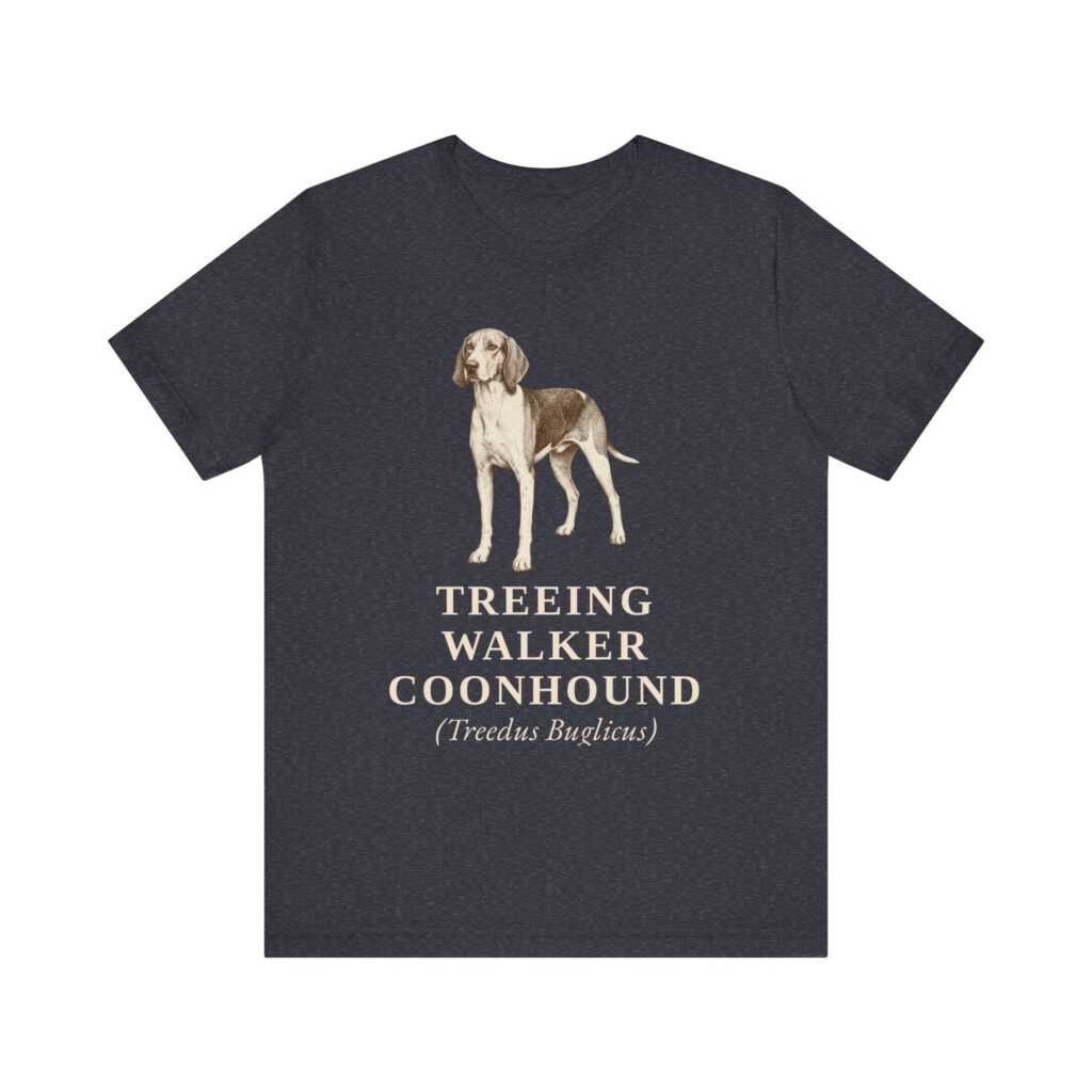 Treeing Walker Coonhound Latin Shirt, Vintage Dog Sketch Tee, Dog Latin Gift