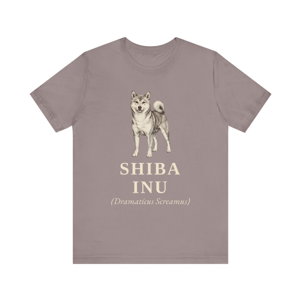 Shiba Inu Latin Shirt, Vintage Dog Sketch Tee, Dog Latin Gift