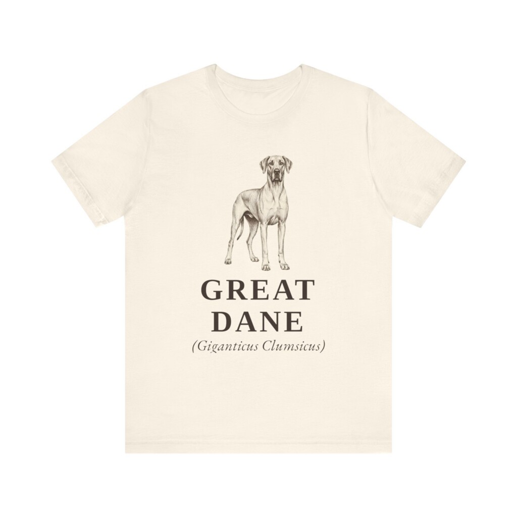 Great Dane Latin Shirt, Vintage Dog Sketch Tee, Dog Latin Gift