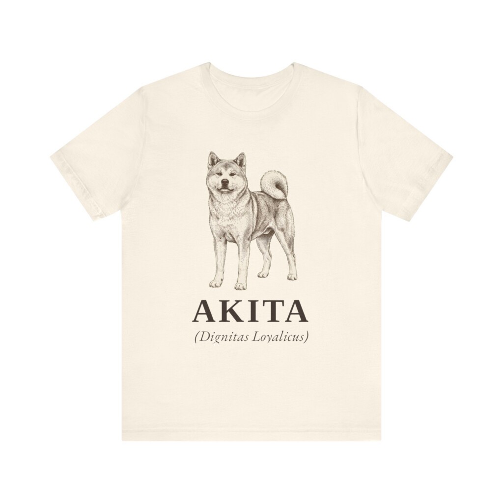Akita Latin Shirt, Vintage Dog Sketch Tee, Dog Latin Gift Akita Latin Shirt, Vintage Dog Sketch Tee, Dog Latin Gift
