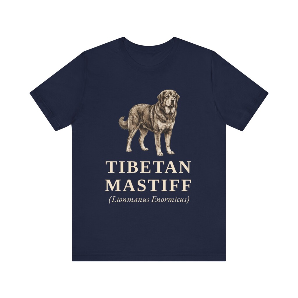 Tibetan Mastiff Latin Shirt, Vintage Dog Sketch Tee, Dog Latin Gift