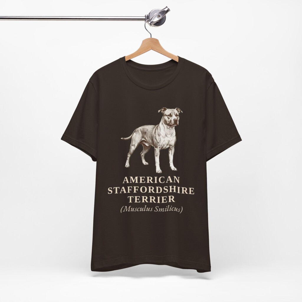 American Staffordshire Terrier Latin Shirt, Vintage Dog Sketch Tee, Dog Latin Gift