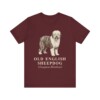 Old English Sheepdog Latin Shirt, Vintage Dog Sketch Tee, Dog Latin Gift