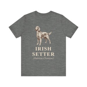 Irish Setter Latin Shirt, Vintage Dog Sketch Tee, Dog Latin Gift