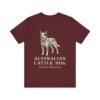 Australian Cattle Dog Latin Shirt, Vintage Dog Sketch Tee, Dog Latin Gift