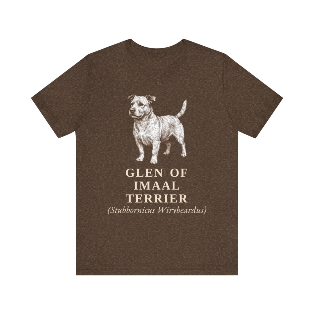 Glen of Imaal Terrier Latin Shirt, Vintage Dog Sketch Tee, Dog Latin Gift