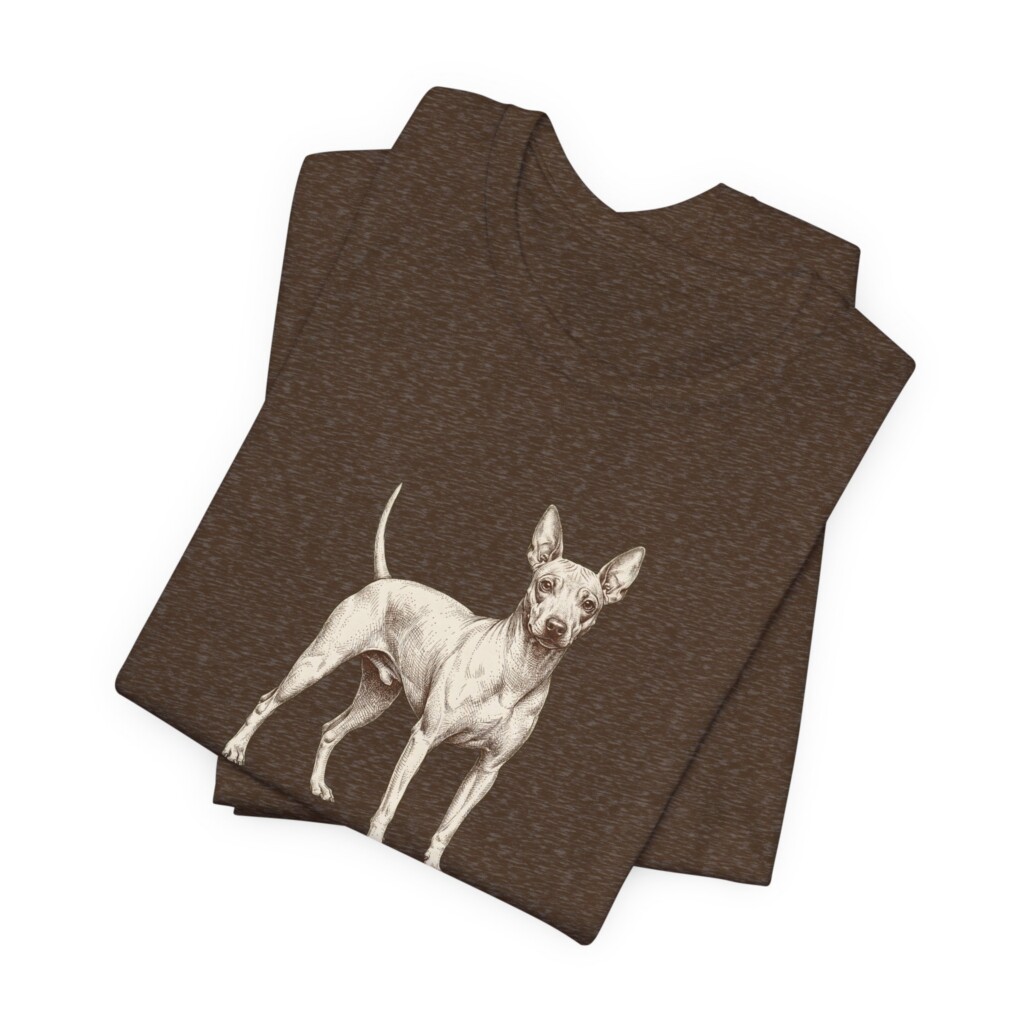 American Hairless Terrier Latin Shirt, Vintage Dog Sketch Tee, Dog Latin Gift