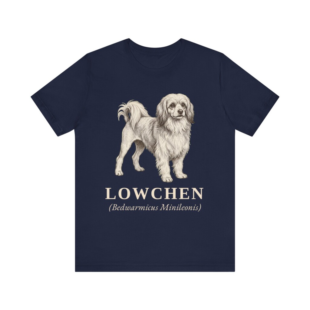 Lowchen Latin Shirt, Vintage Dog Sketch Tee, Dog Latin Gift
