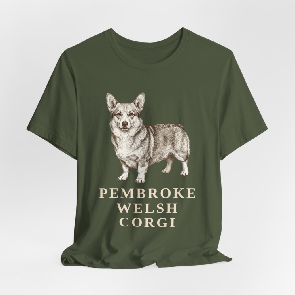 Corgi Lover Shirt, Vintage Dog Sketch Tee, Dog Lover Gift