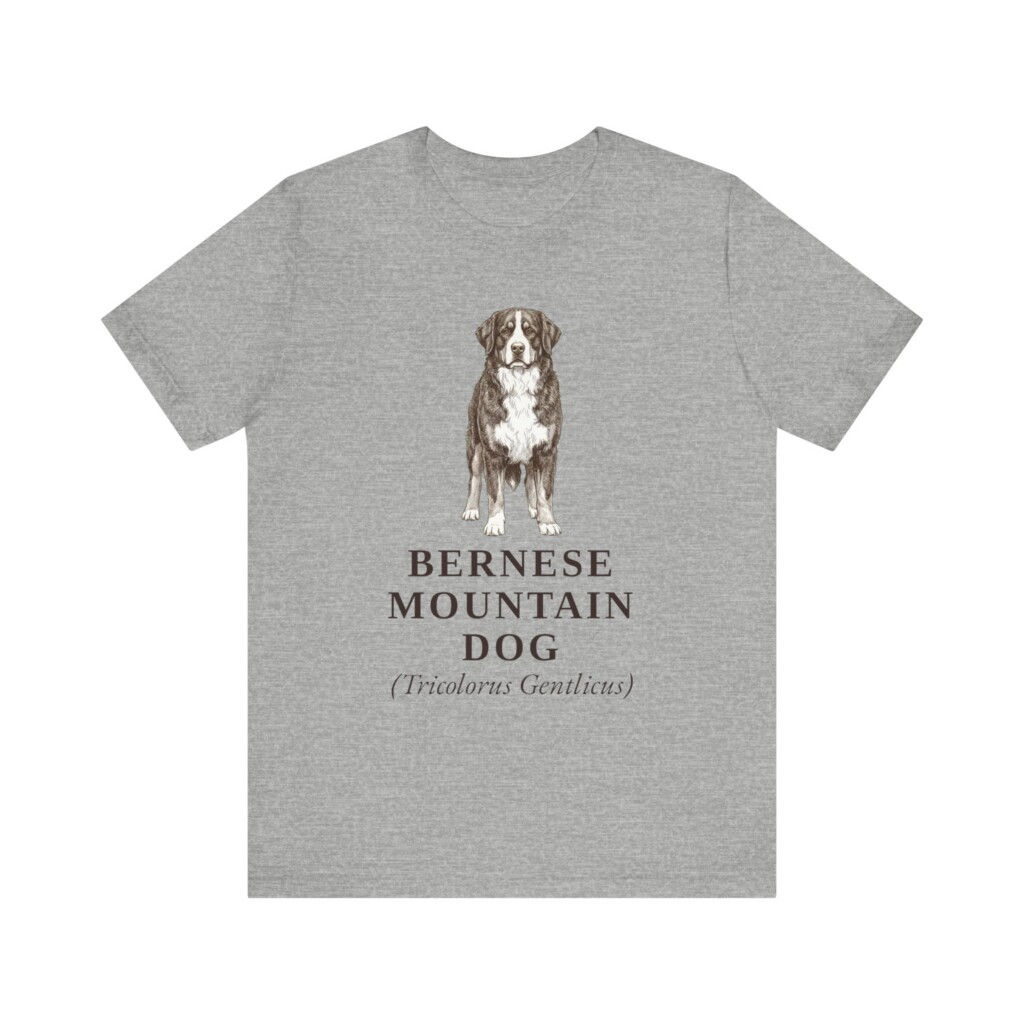 Bernese Mountain Dog Latin Shirt, Vintage Dog Sketch Tee, Dog Latin Gift