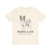 Papillon Latin Shirt, Vintage Dog Sketch Tee, Dog Latin Gift