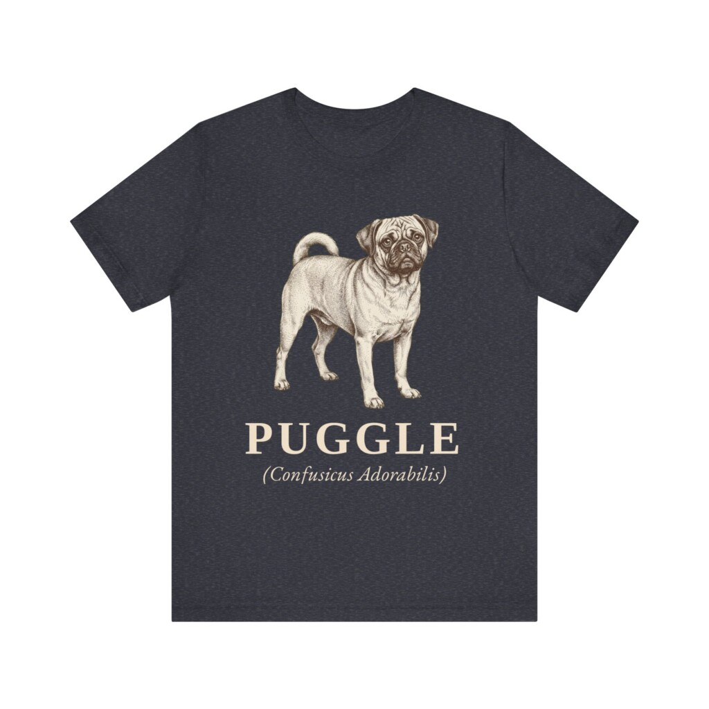 Puggle Latin Shirt, Vintage Dog Sketch Tee, Dog Latin Gift Puggle Latin Shirt, Vintage Dog Sketch Tee, Dog Latin Gift