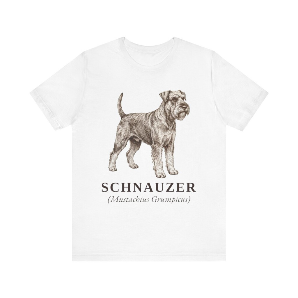 Standard Schnauzer Latin Shirt, Vintage Dog Sketch Tee, Dog Latin Gift Standard Schnauzer Latin Shirt, Vintage Dog Sketch Tee, Dog Latin Gift