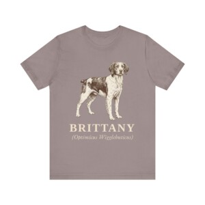 Brittany Latin Shirt, Vintage Dog Sketch Tee, Dog Latin Gift