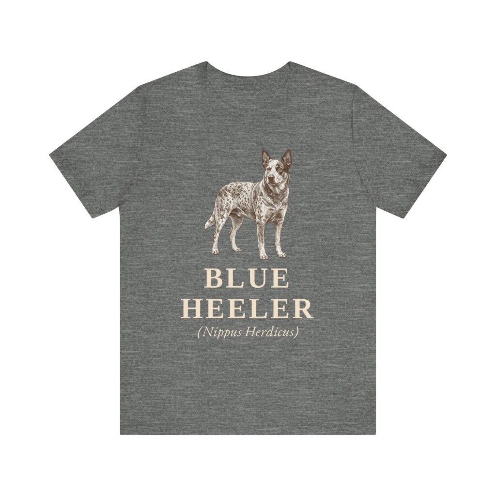 Blue Heeler Latin Shirt, Vintage Dog Sketch Tee, Dog Latin Gift Blue Heeler Latin Shirt, Vintage Dog Sketch Tee, Dog Latin Gift