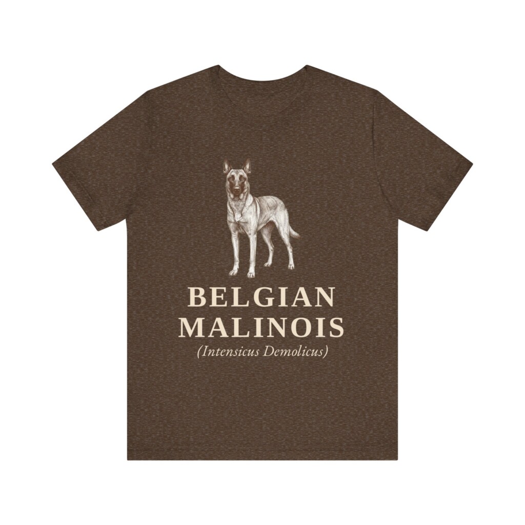 Belgian Malinois Latin Shirt, Vintage Dog Sketch Tee, Dog Latin Gift