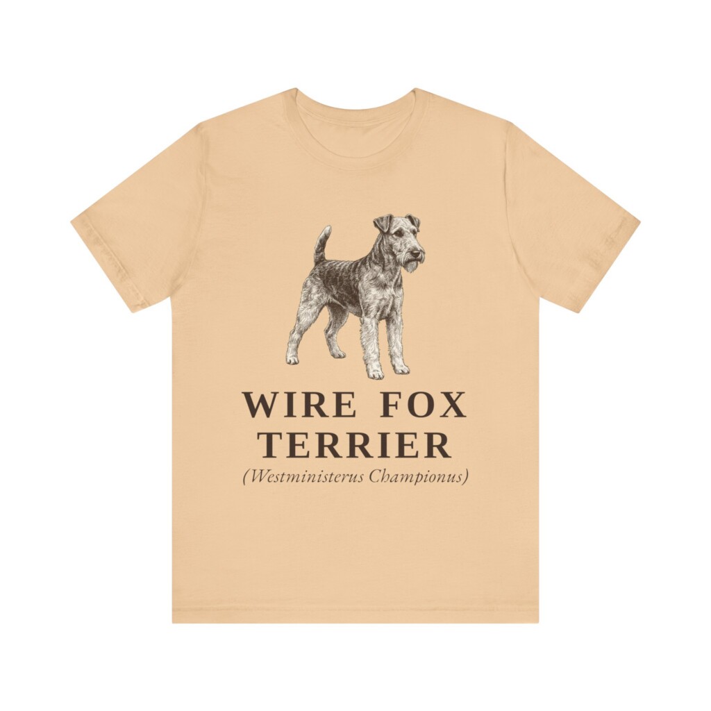 Fox Terrier (Wire) Latin Shirt, Vintage Dog Sketch Tee, Dog Latin Gift Fox Terrier (Wire) Latin Shirt, Vintage Dog Sketch Tee, Dog Latin Gift