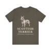 Scottish Terrier Latin Shirt, Vintage Dog Sketch Tee, Dog Latin Gift