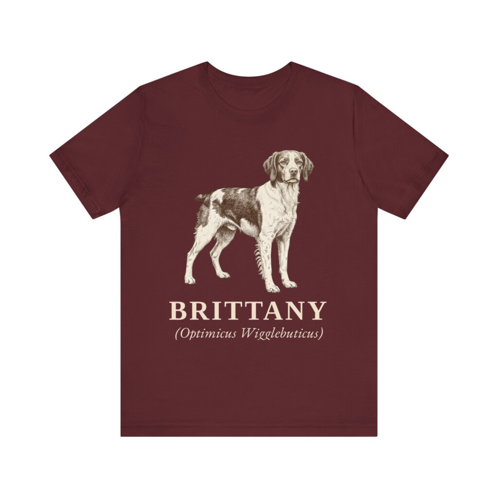 Brittany Latin Shirt, Vintage Dog Sketch Tee, Dog Latin Gift Brittany Latin Shirt, Vintage Dog Sketch Tee, Dog Latin Gift
